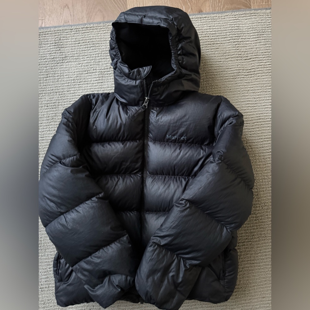 Kids Large-Marmot Charcoal Puffer Jacket